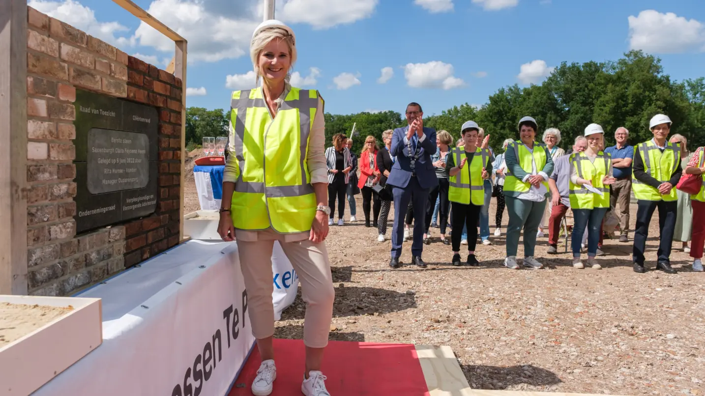 Eerste steen nieuwbouw Saxenburgh Clara Feyoena Heem gelegd