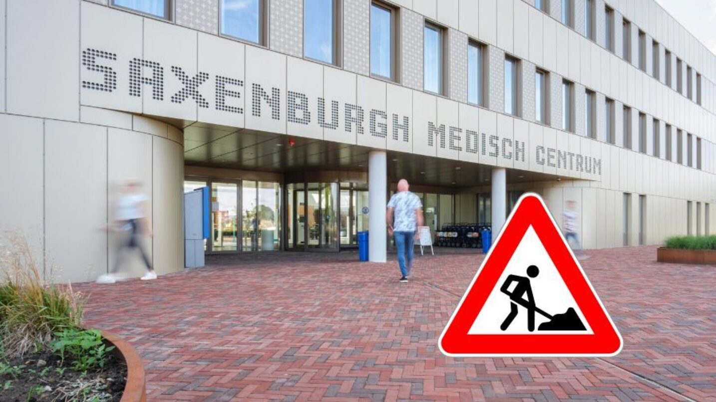 Wegwerkzaamheden rondom het ziekenhuis