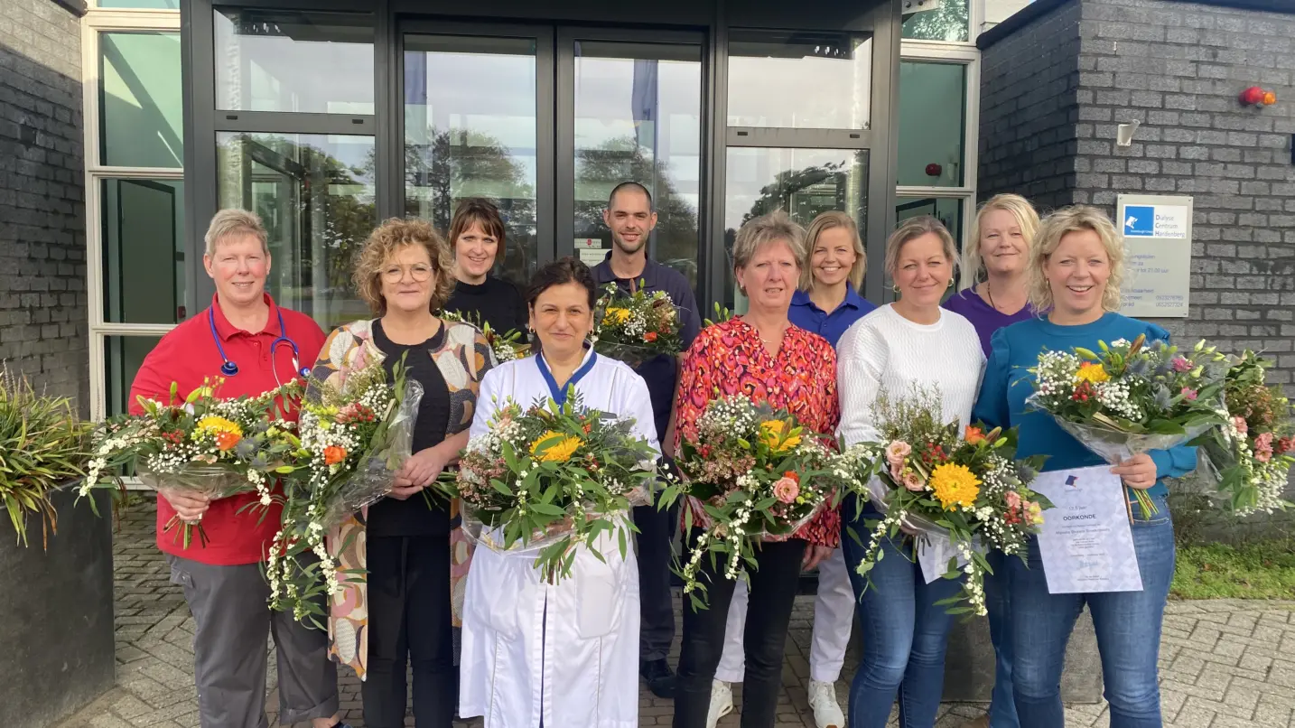 Dialyse Centrum Hardenberg bestaat 12,5 jaar: “Trots op het team”